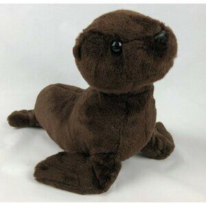 Aurora World Destination Nation Brown Seal Plush 15" Stuffed Animal Toy